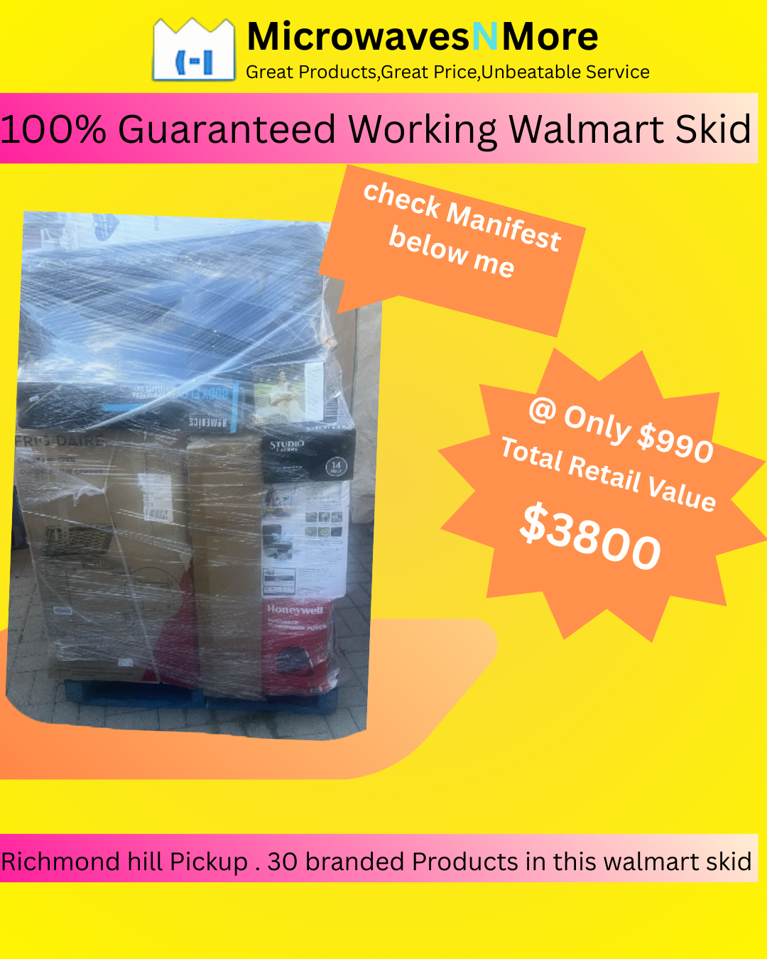 100% working guaranteed Walmart skid #2